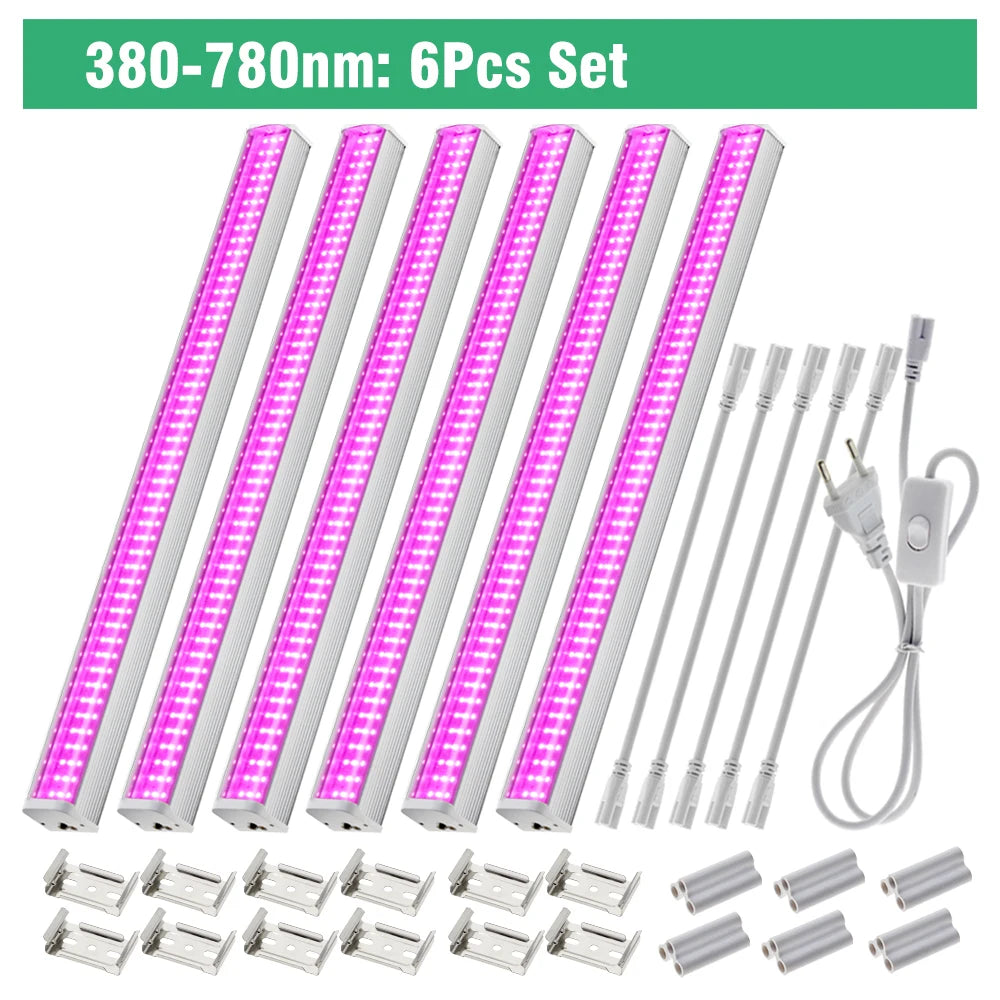 Luz de crecimiento LED de espectro completo para plantas de invernadero 4000K AC100V-265V IP65 resistente al agua para vegetales y flores de interior y exterior