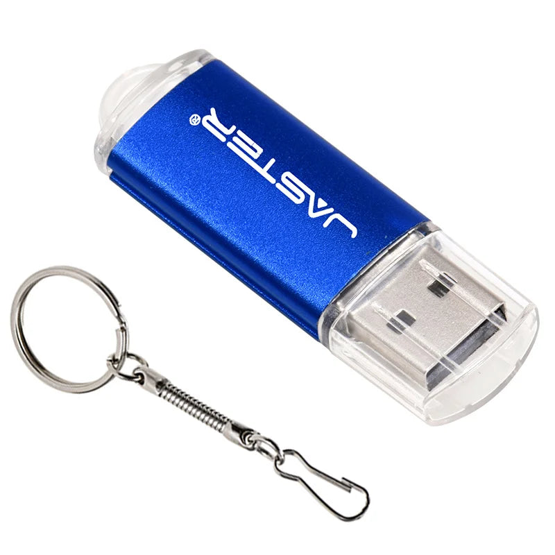 JASTER High-speed USB 2.0 Flash Drive Mini Plastic Pendrive 128MB 4GB 16GB 32GB 64GB 128GB with Keychain Memory Stick Pen Drive