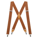 Suspenders for Men's Tuxedo Suspenders X-Back 1.4" Adjustable Elastic Suspender Braces Strong for Work Trousers Wedding
