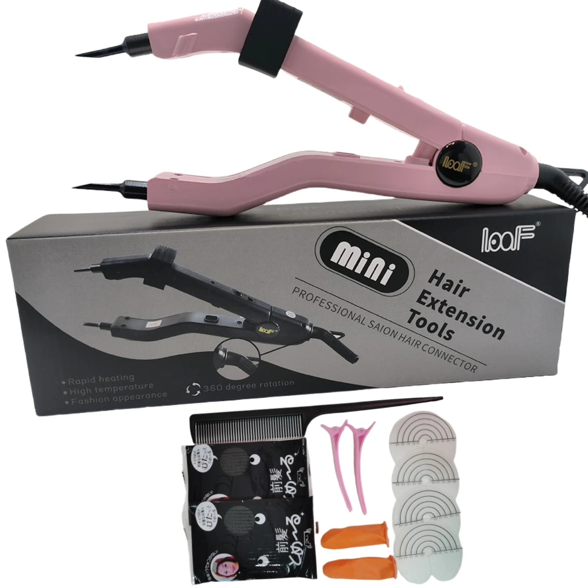 L609 A/B /C Adjustable Extension Tongs 1 Pcs Fusion Iron Hair Connectors Keratin Bonding Keratin Welding Machine Hair Salon Tool