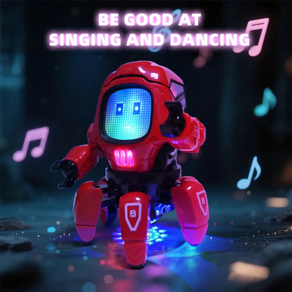 Dance Music 6 Claws Robot Octopus Spider Robots Vehicle Birthday Gift Toys for Children Kids Early Education Baby Toy Boys Girls