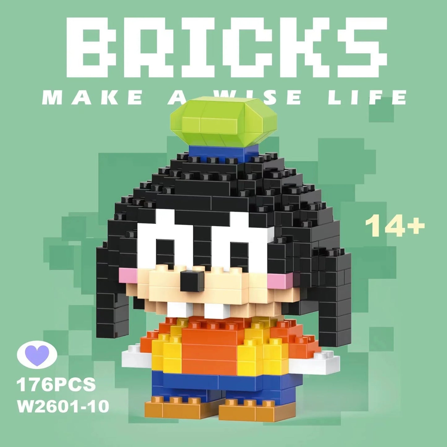 building block toys are luxurious models, suitable educational DIY games, cartoon anime games, building block lovers' desktop