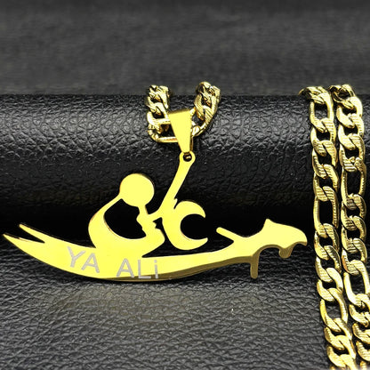 Hebrew Letter Hai Chai Symbol Pendant Necklace For Women Men Stainless Steel Jewish Life Symbol Necklace Religion Amulet Jewelry