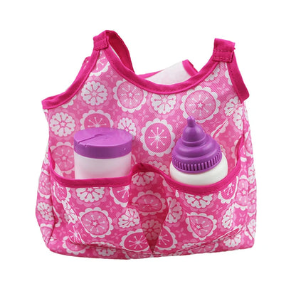 Doll accessories for 15-17 inch newborn doll backpack, seat towel, blanket, toy diaper, panties bag