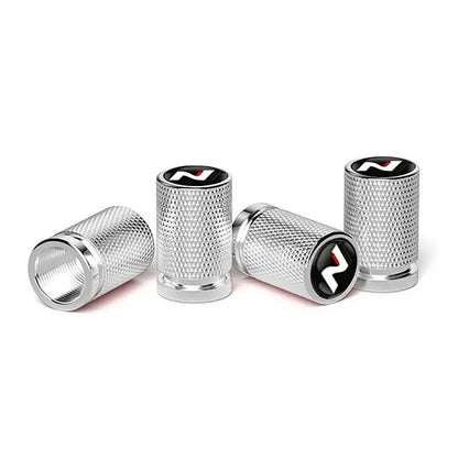 4Pcs Car Wheel Tire Valve Caps Air Stem Covers For N Line Sonata Tucson Azera Elantra Veloster Kona Santa Accessories