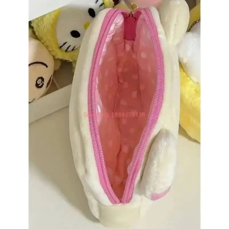 Cartoon Rilakkuma Makeup Organizer Storage Bag Cute Cartoon Bear Plush Kawaii Cosmetic Bags Vanity Beauty Case Gift