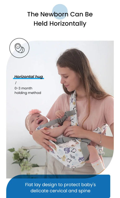 PANGDUBE Ergonomic Baby Carrier Kangaroo Baby Sling Newborn Wrap for Outdoor Use Comfortable Infant Carrier for Babies & Toddlers