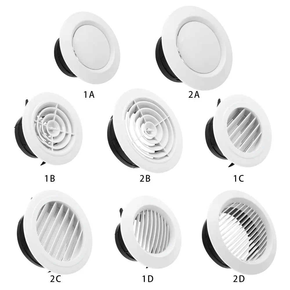 Various Shapes 100/150mm Round Ducting Ventilation Cover Air Vent Extract Valve Grille Air Circulation Vents Cover
