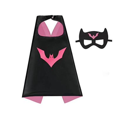 4 Sets Superhero Capes and Masks for 3-10 Year Old Girls, Gifts, Cartoon Dress-Up Costumes, Party Supplies, Easter, Halloween Cloak