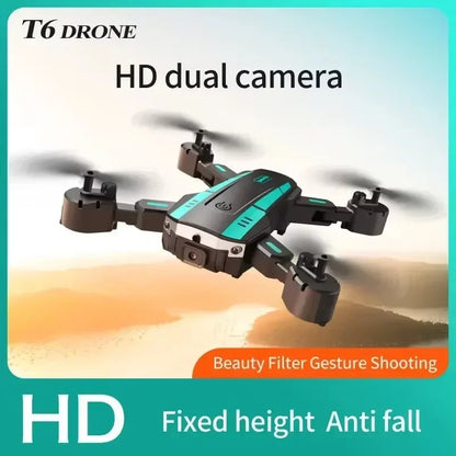 T6 Drone 8K Profesional 4K HD GPS Camera Obstacle Avoidance Aerial Photography Optical Flow Foldable Quadcopter 1KM Universal