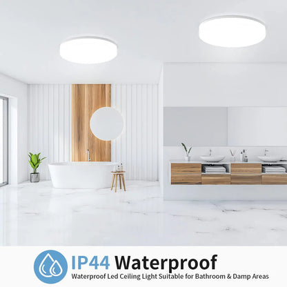 Ultra-thin Round LED Ceiling Light, Bedroom Light, Neutral White Cool, White Warm, White 48W 36W 24W 18W LED Ceiling Light, IRALAN