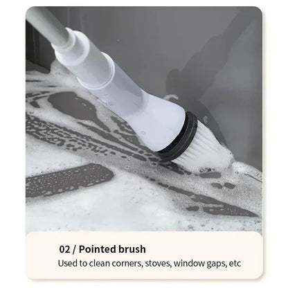 2000mAh, 6-in-1 Electric Cleaning Brush, Wireless Intelligence Rotary Cleaning Brush, Shower Clean Brush, Kitchen Bathroom, MIJIA