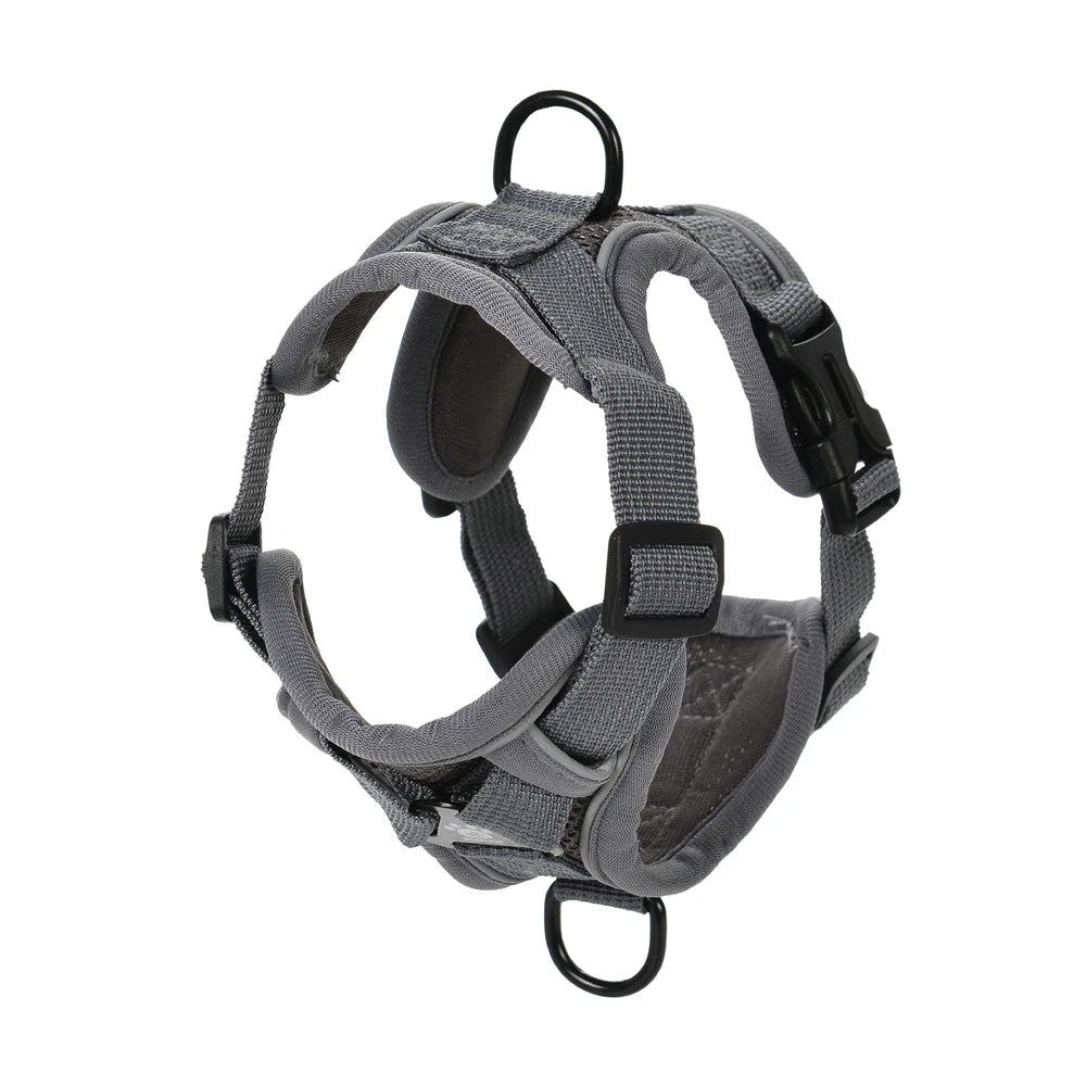 Arnés y correa para gatos para perros pequeños, reflectante, ajustable, para exteriores, para cachorros y gatitos, dispositivo de tracción, entrenamiento táctico, suministros para mascotas