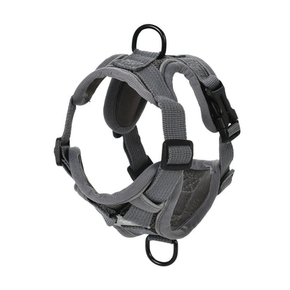 Arnés y correa para gatos para perros pequeños, reflectante, ajustable, para exteriores, para cachorros y gatitos, dispositivo de tracción, entrenamiento táctico, suministros para mascotas