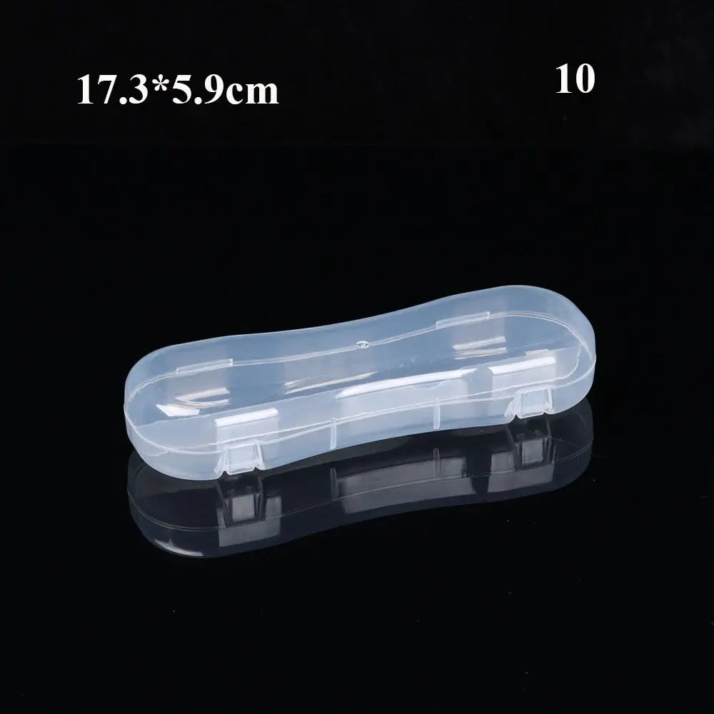 Various Shapes Plastic Transparent Storage Box, Small Items Sundries Organizer Case, Jewelry Earrings Rings Beads Container Tools