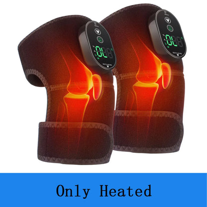 Thermal Knee Massager 3-in-1 Shoulder, Knee, and Elbow Heating Massage Support Brace Rechargeable Vibration Pad Machine Muscle Relaxer