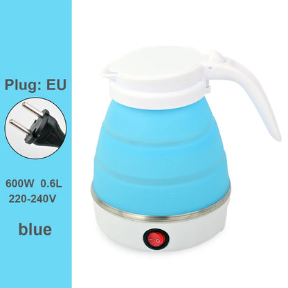 0.6L Mini Folding Kettle Portable Water Heater electric kettle household water heater silicone compression Easy To Travel