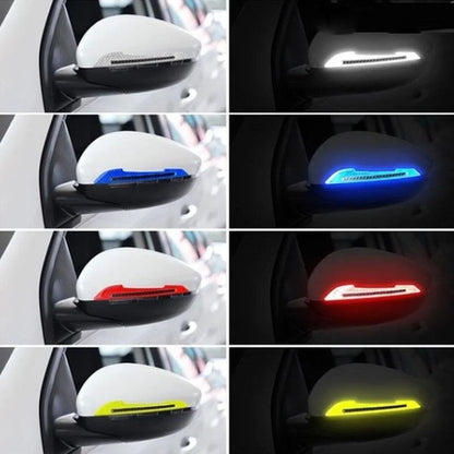 2Pcs/set, Car Rearview Mirror Reflective Sticker, Safety Warning Reflective Sticker, Car Rearview Mirror Decorative Strip
