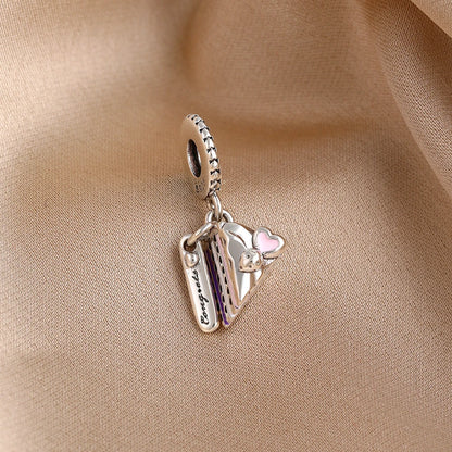 Hot selling 925 Silver Cake Cup Dog Claw Gift Box Pendant Beads, Fit DIY Women's Jewelry Accessories with European Bracelets