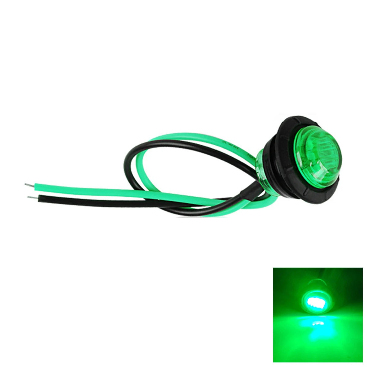 10/20 PCS Mini Round LED Side Marker Light High Brightness 12-24V Truck Trailer Auto Indicators Clearance Light Universal