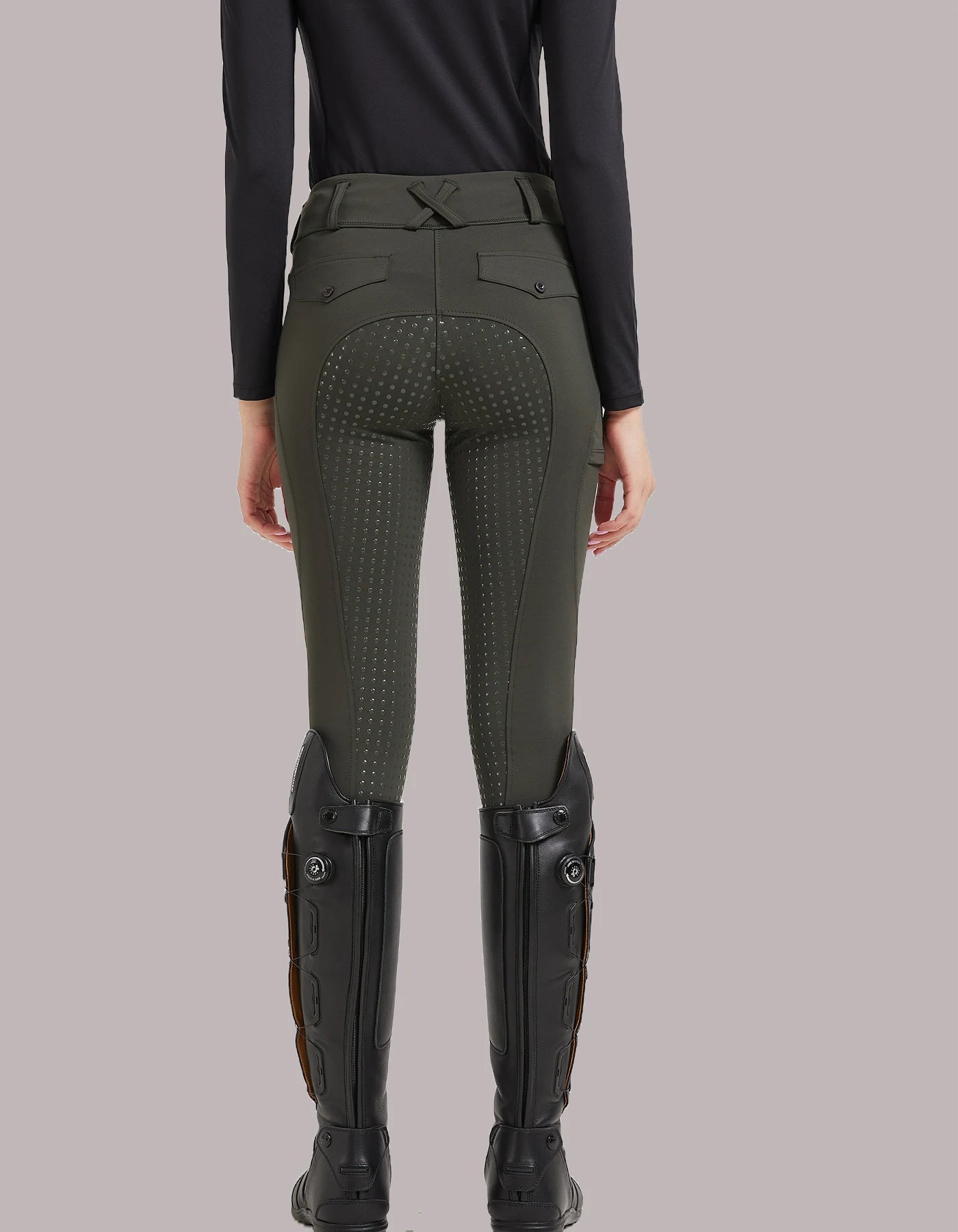 Pantalones profesionales de equitación de silicona antideslizantes de secado rápido y ajustados para exámenes ecuestres
