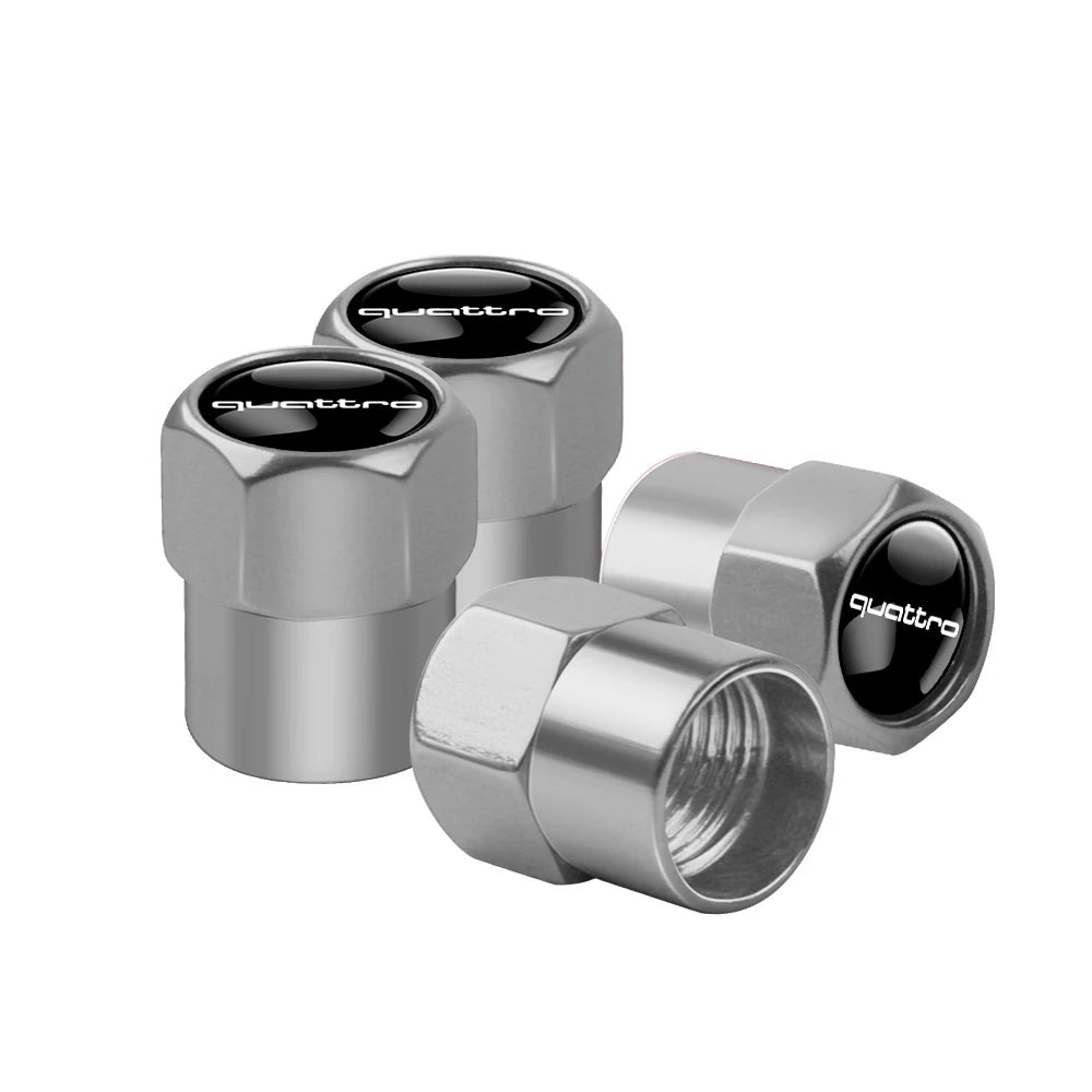 Tapas de válvula de neumático para coche con logotipo, accesorios para Audi Sline RS S TT A1 A2 A3 A4 A5 A6 A7 A8 8P B6 B7 B8 C5 C6