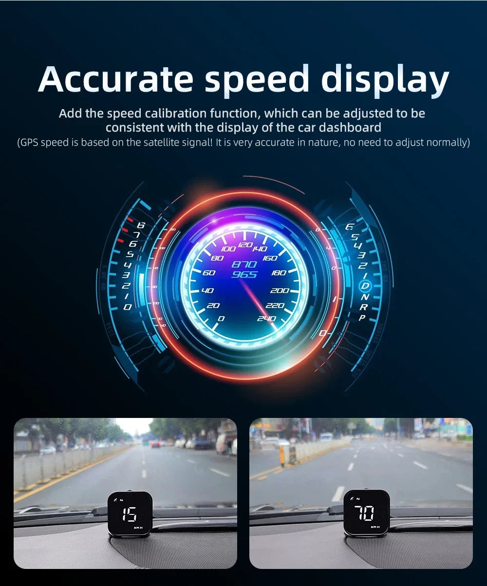 G4S GPS Smart Gauge Head-Up Display for HUD Auto Computer Speedometer Display KMH MPH Time Compass Car Electronics for All Cars