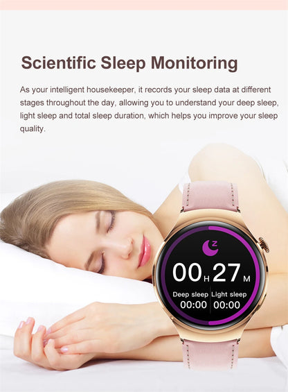 New GPS NFC Bluetooth Call Smartwatch, Women Watch, 4 mini Sports Track, Heart Rate Oximetry Monitoring Health Smartwatch For Woman