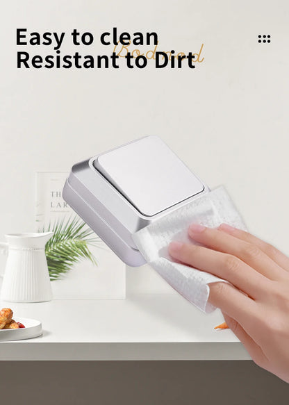 Silvery Wall Surface Button, Light Switch, EU Spray Paint Plastic Outdoor 1 Gang 1 Way, Wall Exterior Rocker On/Off  Switch, WESA