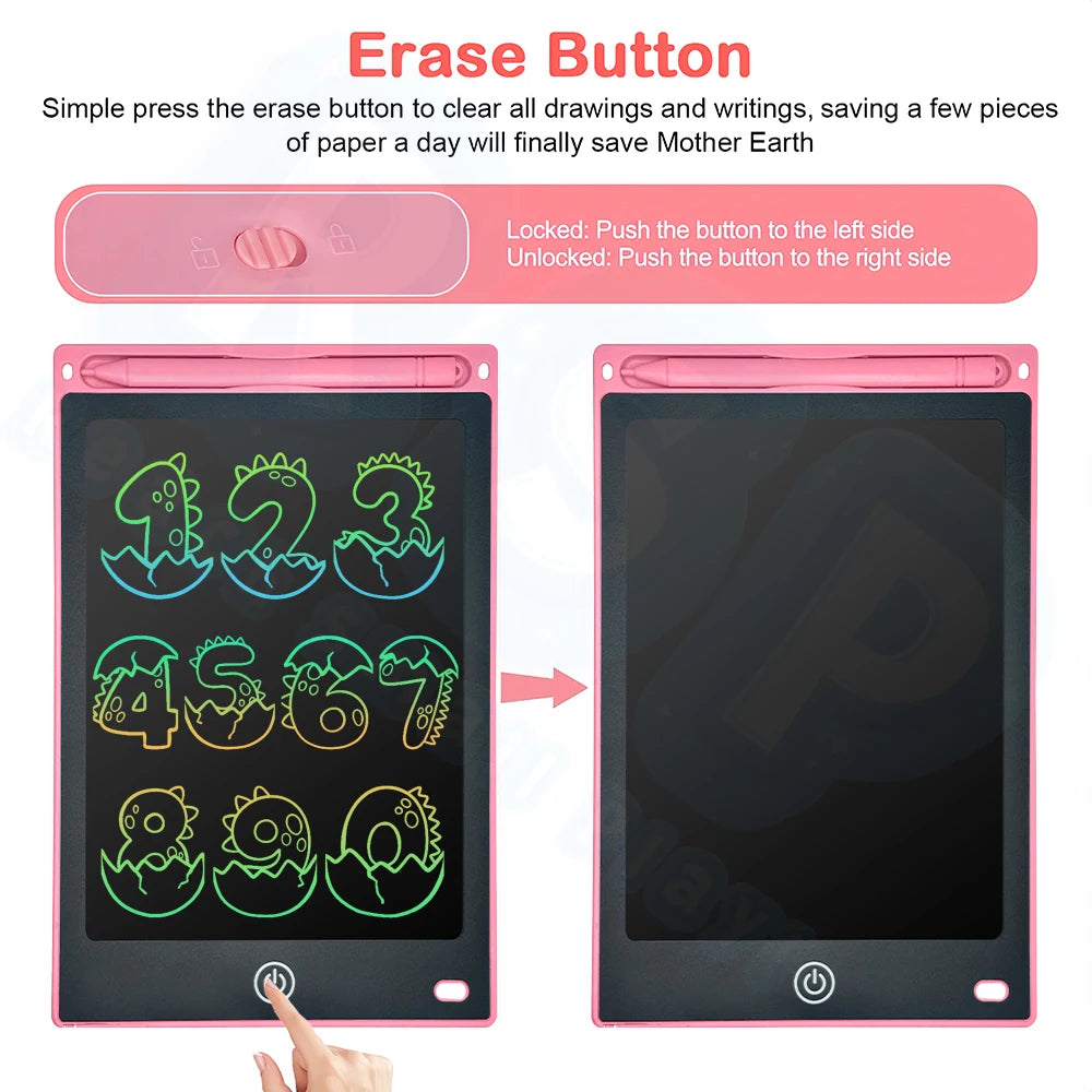 RSP 8.5 Inch Drawing Tablet LCD Writing Board For Kids Boys Girls Montessori Educational Toys Magic Doodle Board Birthday Gifts