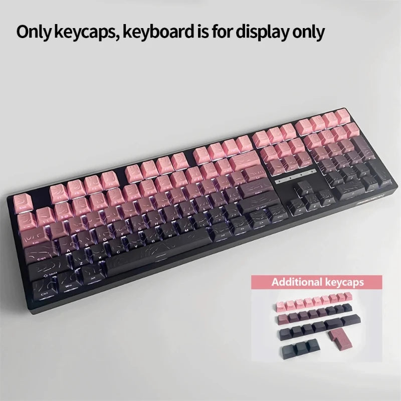 Contour 4.0 Side Engraved Keycap PBT Translucent 97 Key Gaming Mechanical Keyboard Key Cap White For Magnetic Switch F75 GMK87