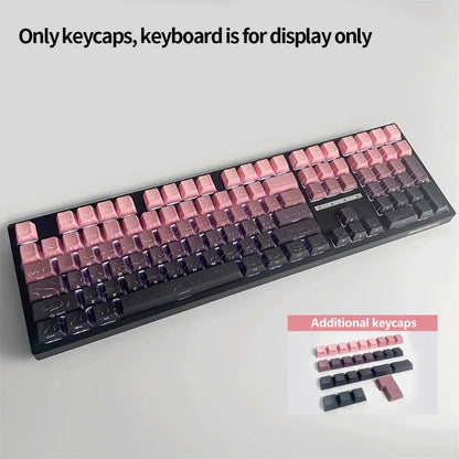 Contour 4.0 Side Engraved Keycap PBT Translucent 97 Key Gaming Mechanical Keyboard Key Cap White For Magnetic Switch F75 GMK87