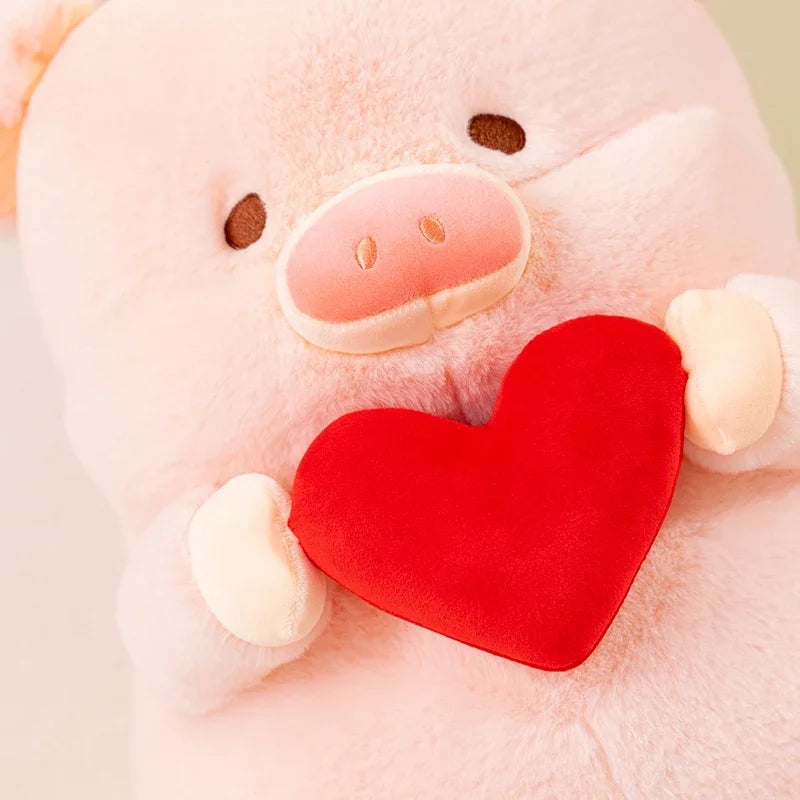 20/30 Cartoon Pig Hold Heart Plush Toys Cute Soft Lovely Stuffed Pillows Dolls For Birthday Festival Gift
