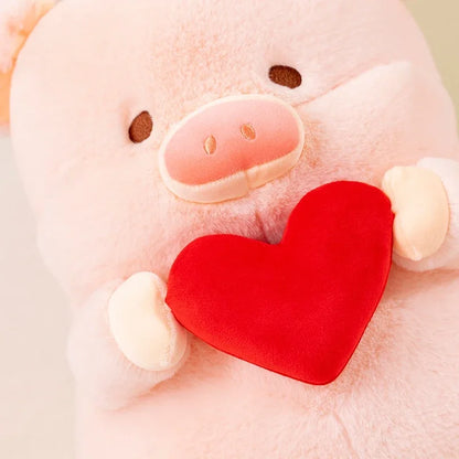 20/30 Cartoon Pig Hold Heart Plush Toys Cute Soft Lovely Stuffed Pillows Dolls For Birthday Festival Gift