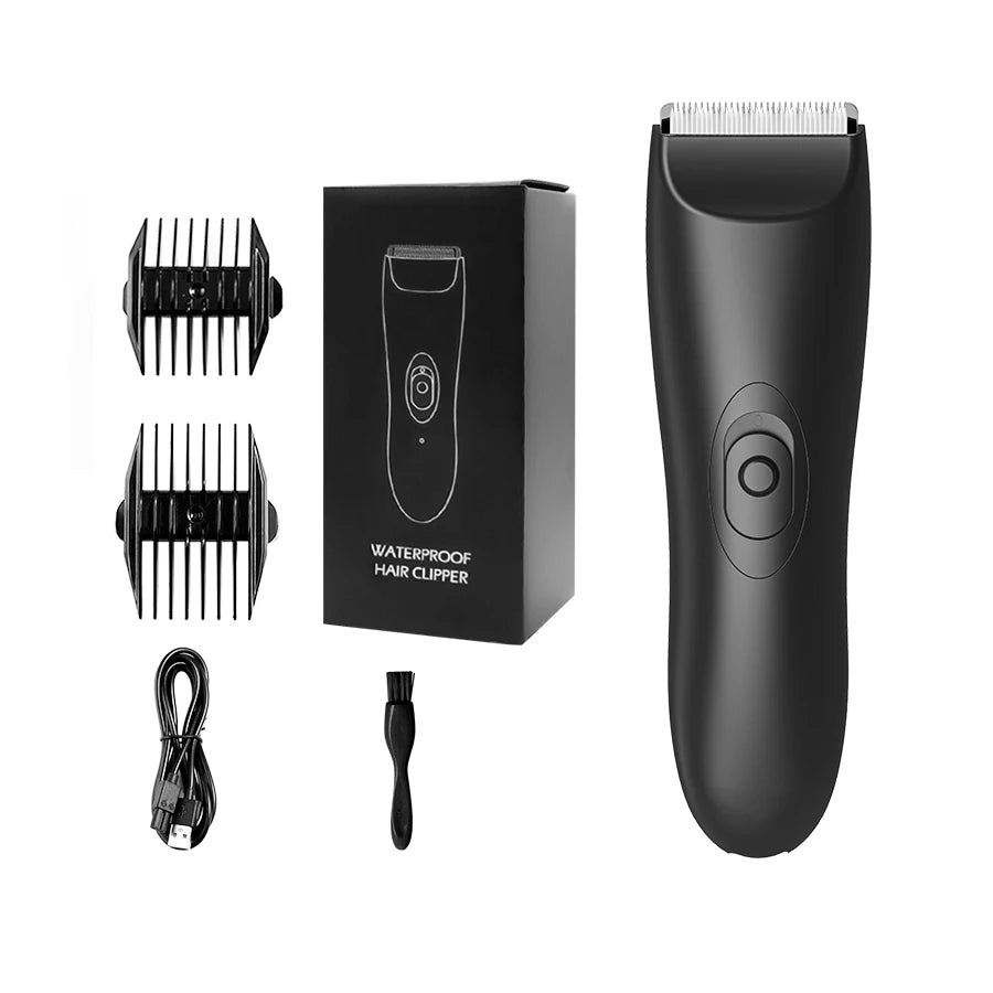 Professional Body Hair Trimmer, Groin&Body Manscape Trimmer For Men, Electric Ball Shaver Groomer, Pubic Grooming Clipper Male R
