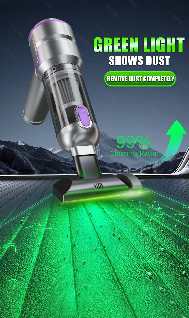 NEW Car Vacuum Cleaner, 998000PA Mini Cordless Powerful Portable Car Vacuum Cleaner for Home, Handheld Blower Car Cleaner