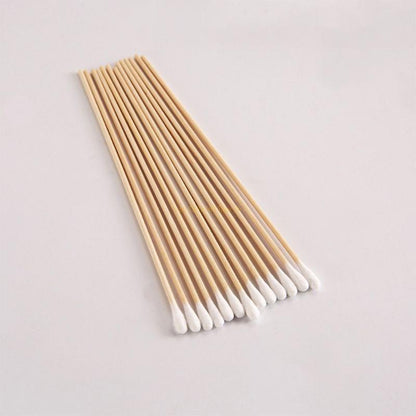 100/200Pcs, Swabs, 6'' Long Wood Handle Sturdy Cotton Applicator, Swab Q-tip, Natural Cotton Swabs