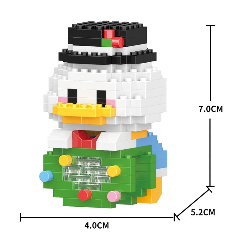 Cartoon Cool Rice Building Blocks Animal Dolls Educational Assembled Toys Ornaments Small Particles Children's Birthday Gifts