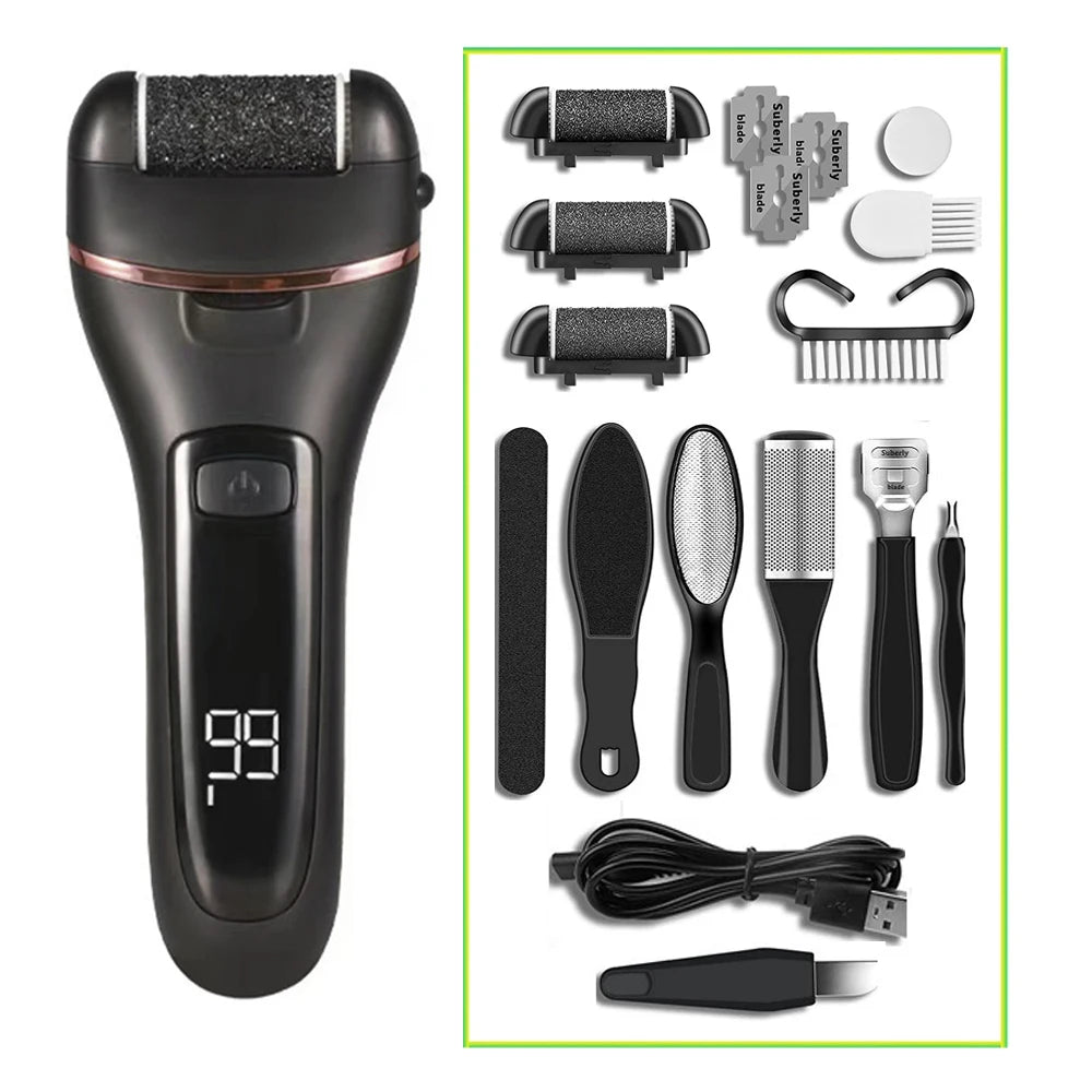 Electric foot grinder Professional Foot Remove Dead Hard Skin Foot Care Tools Rechargeable Thick Leather Polishing Foot Grinder