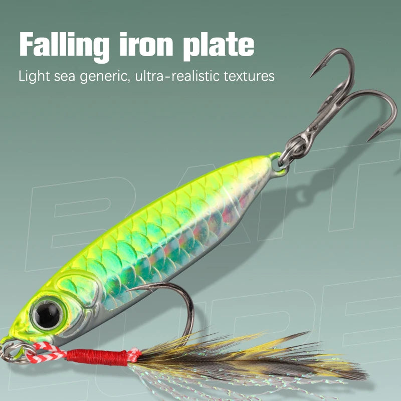 1 Pc Metal Artificial Bait Jig 7g 10g 15g 20g 25g 30g Shore Casting Jigging lure Shore Casting Saltwater Fishing lure Bit