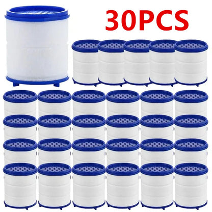 30PCS Faucet Filter Cartridge Kitchen & Bath Shower Tap Water Filter Clean Dual Cartridge PP Cotton Water Filter Unit