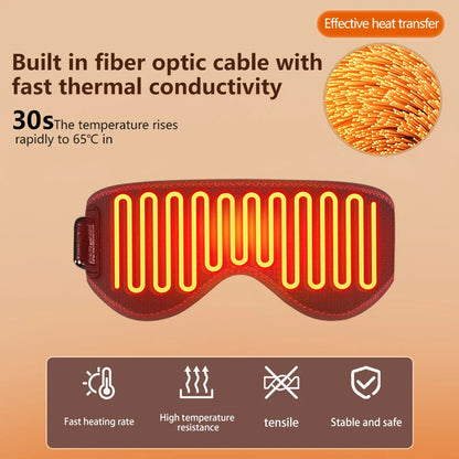 Hot Compress Electric Steam Eye Mask Heating Massage Constant Temperature Smart Timing Sleep Shading Sleeping Mask Eye Relief