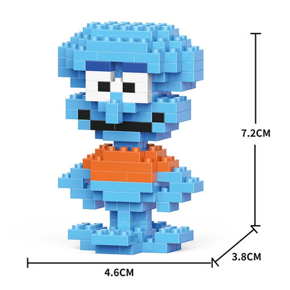 Cartoon Cool Rice Building Blocks Animal Dolls Educational Assembled Toys Ornaments Small Particles Children's Birthday Gifts