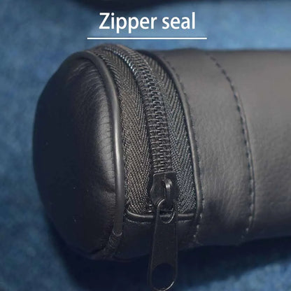 32in 1/2 Pole Billiard Cue Bag Lightweight Portable Collapsible Stick Bag Billiard Cue Stick Backpack Nylon Faux Leather Sleeve