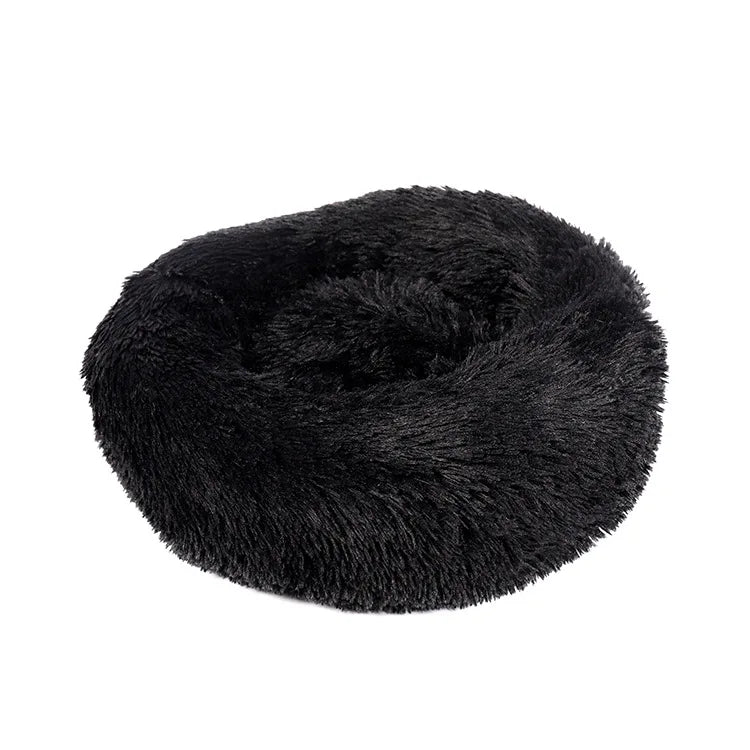 40-90cm Round Pet Bed for Large Dog Bed Super Soft Cat Bed Long Plush Dog House for Medium Dog House Winter Warm Sleeping