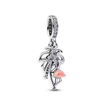 New 925 Silver Octopus crab Charm Bead Sea turtle starfish Seahorse dolphin Pendant Fit Original Bracelet Women DIY Jewelry Gift