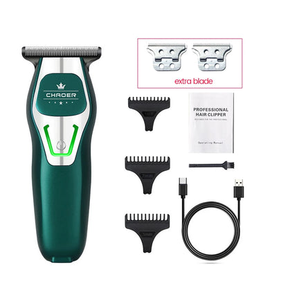 Powerful Professional Hair Trimmer For Men, 0 MM T Blade Electric Clipper, Rechargeable Barber Haircut Machine, Beard Trimmer Shaver