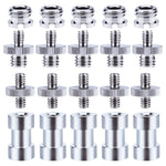 Camera Male to Female Conversion Screw 1/4" 3/8" Inch 20-Thread Fixed Mount Converter for DSLR Light Stand Tripod Ballhead