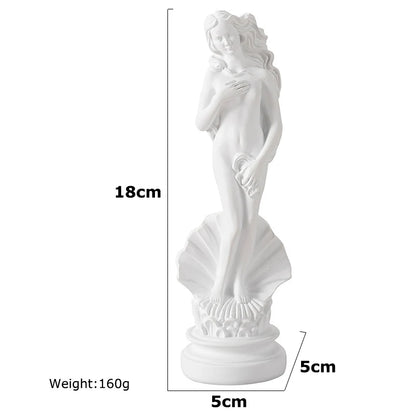 Art Crafts Greek Goddess Aphrodite Figurine Home Room Office Classical Mythology Statue Venus Sexy Woman Sculpture Resin Gift
