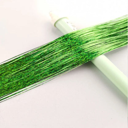 36/48Inch, Sparkle Hair Tinsel Rainbow Colored Strands, Girls Headwear, Hair Laser, False Hair Extensions, Decor Glitter